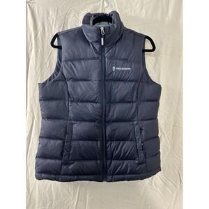 Free Country Blue‎ Puffer Vest Womens Sz M Logo